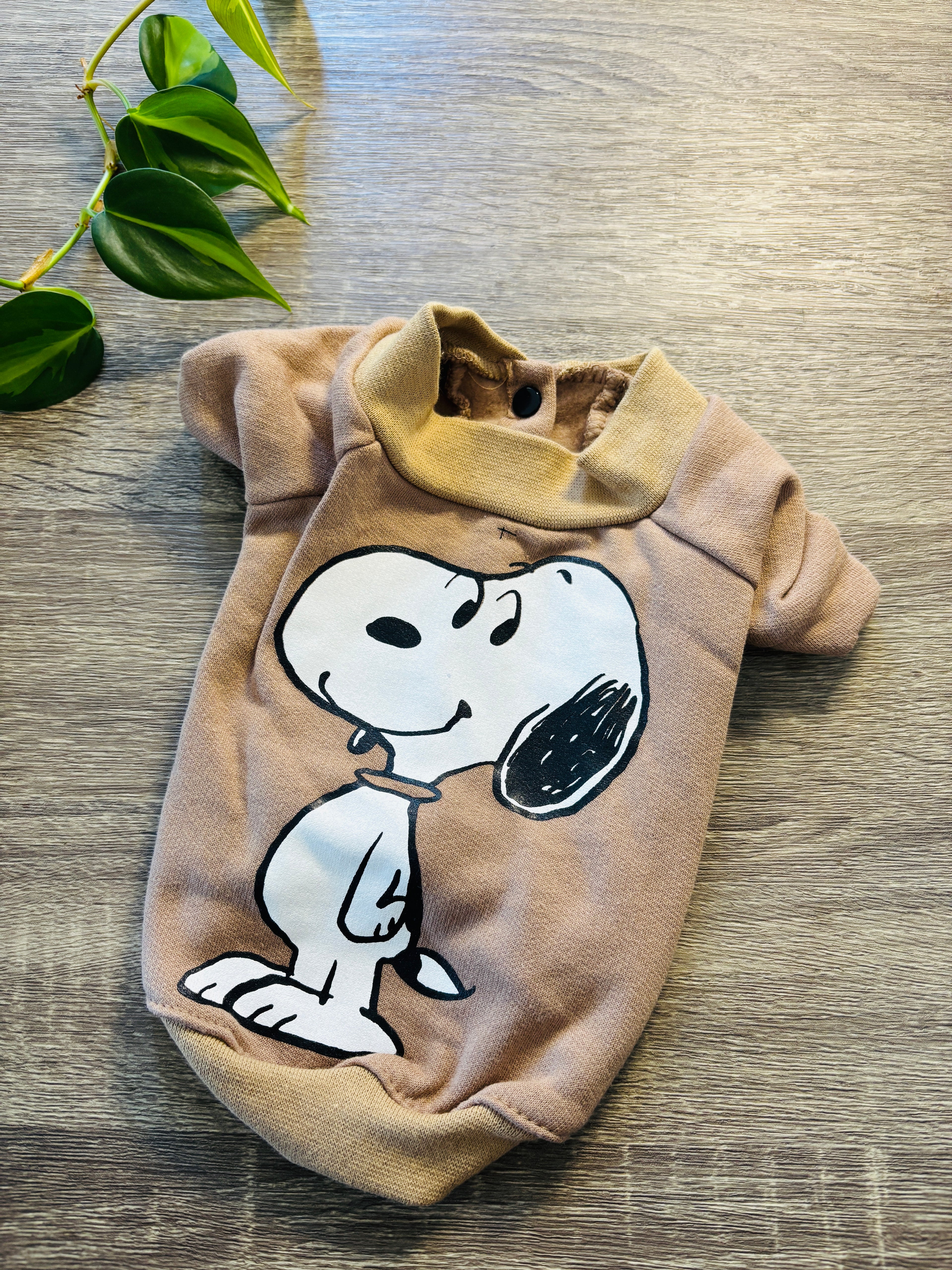 Buzo beige Snoopy para mascotas - Talle 1