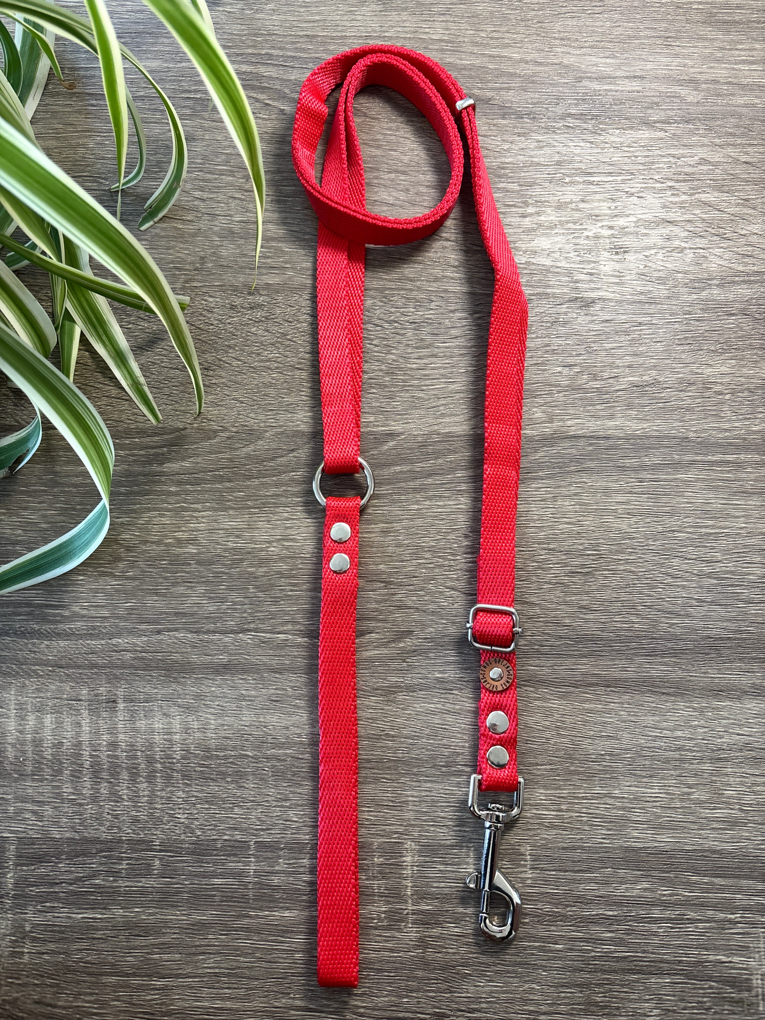 Correa regulable para mascotas - Rojo