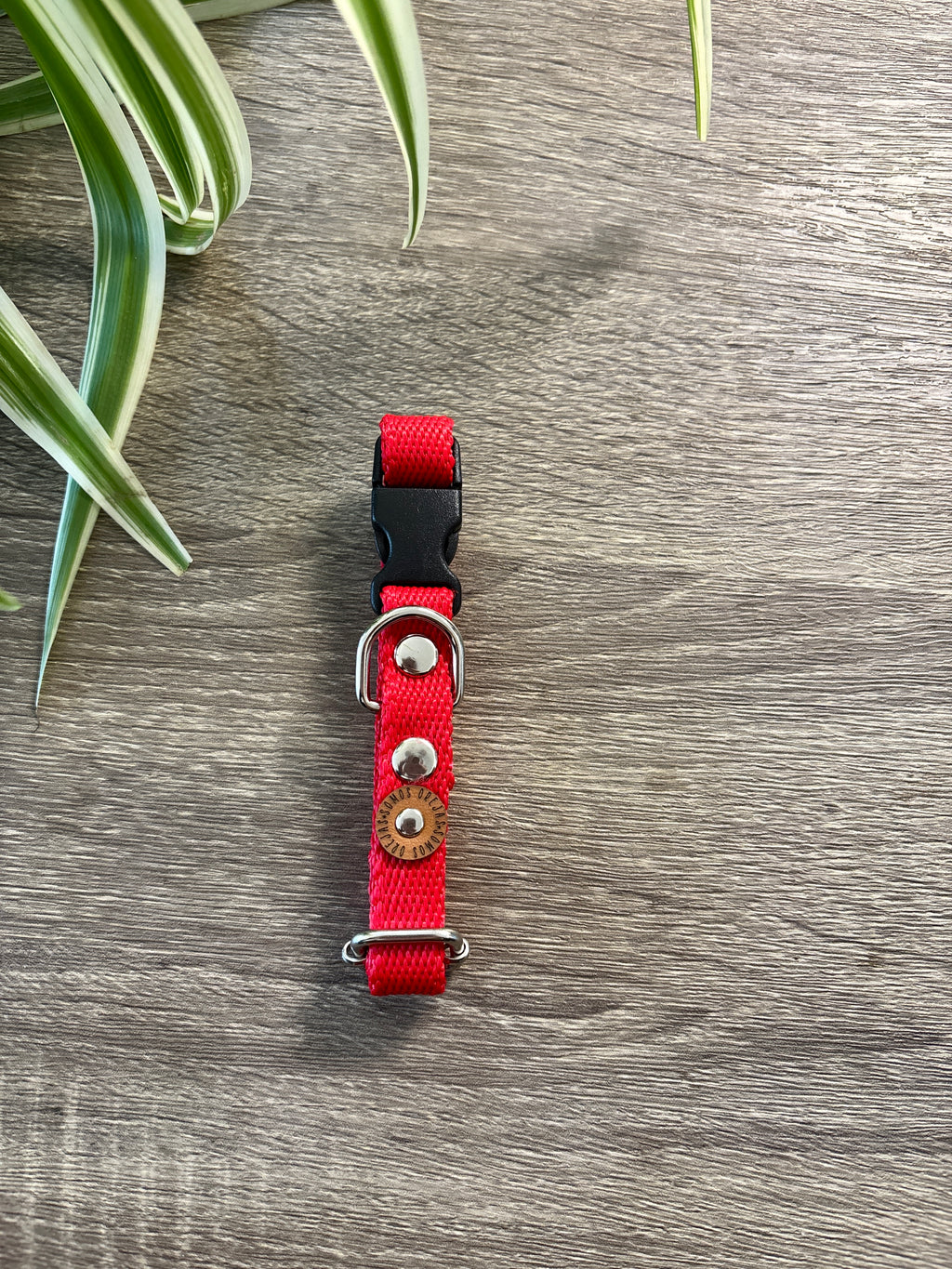 Collar regulable para mascotas - Rojo