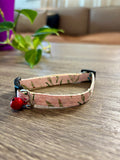 Collar mini regulable floreado para perros o gatos