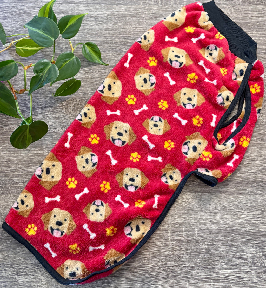 Polar rojo perritos para perros - Talle 8