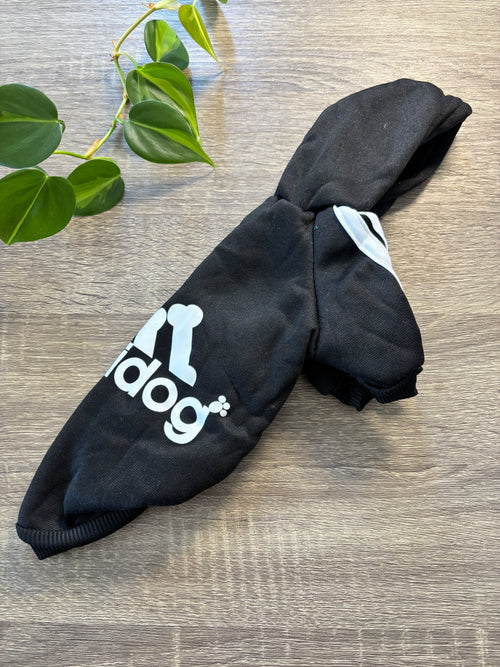 Buzo Adidog negro para mascotas - Talle M