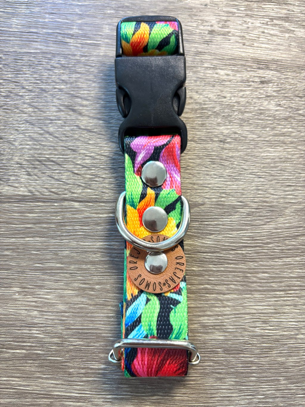 Collar regulable para mascotas - Floreado