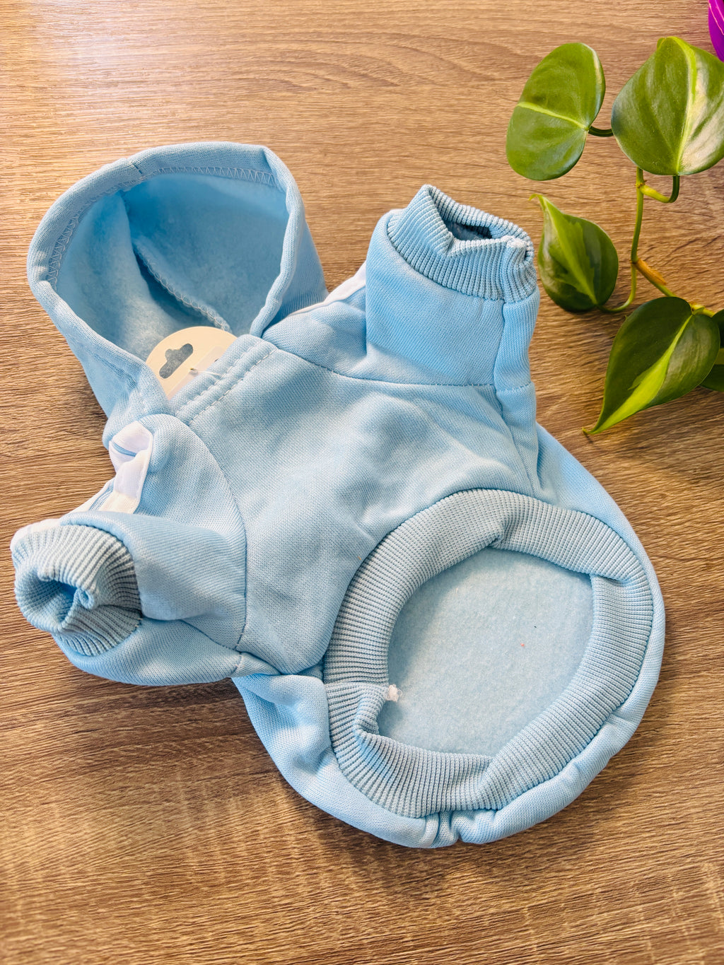 Buzo Adidog celeste para mascotas - Talle S