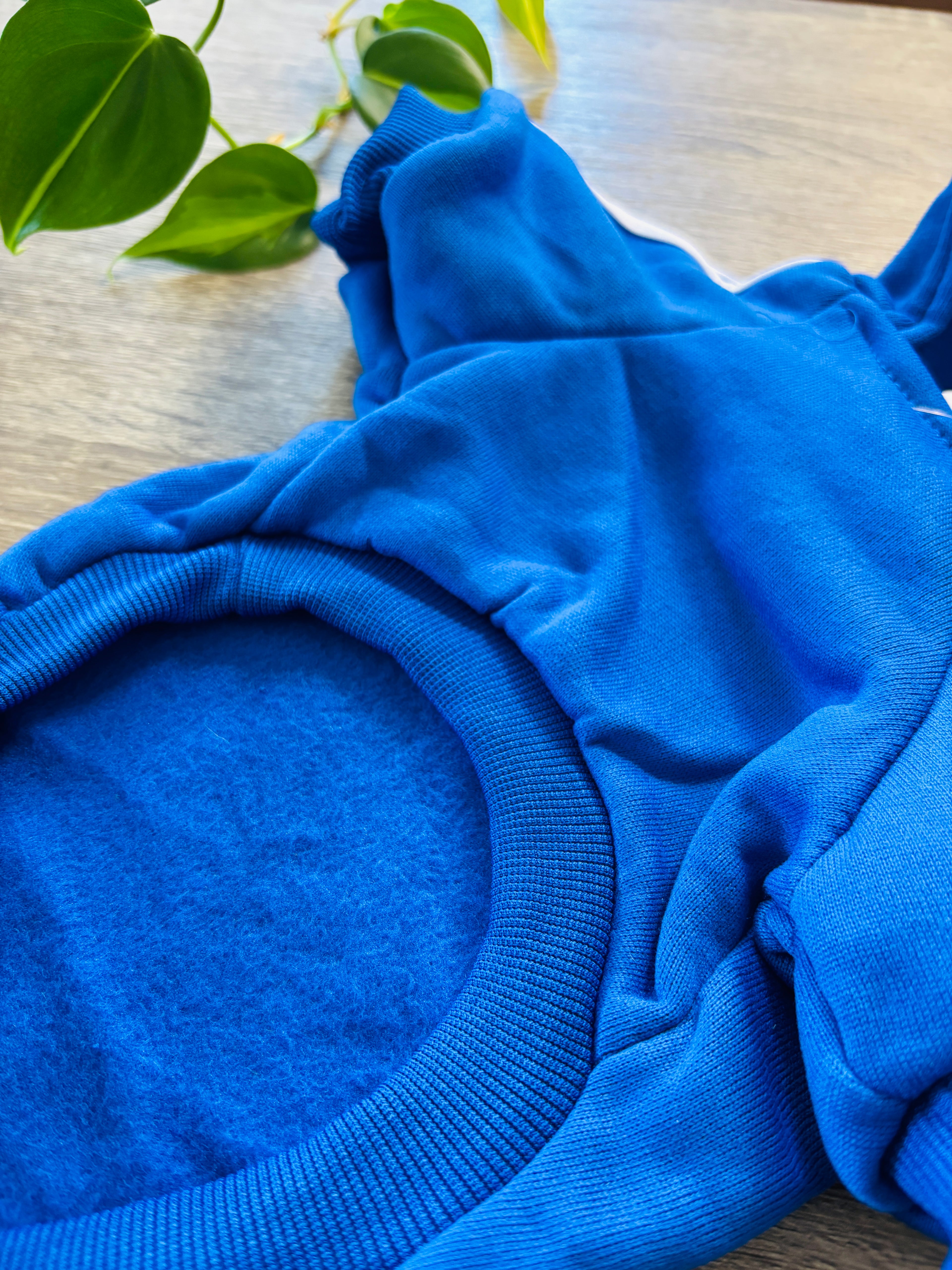 Buzo Adidog azul para mascotas - Talle L