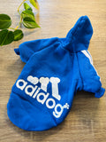 Buzo Adidog azul para mascotas - Talle L