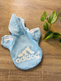 Buzo Adidog celeste para mascotas - Talle S