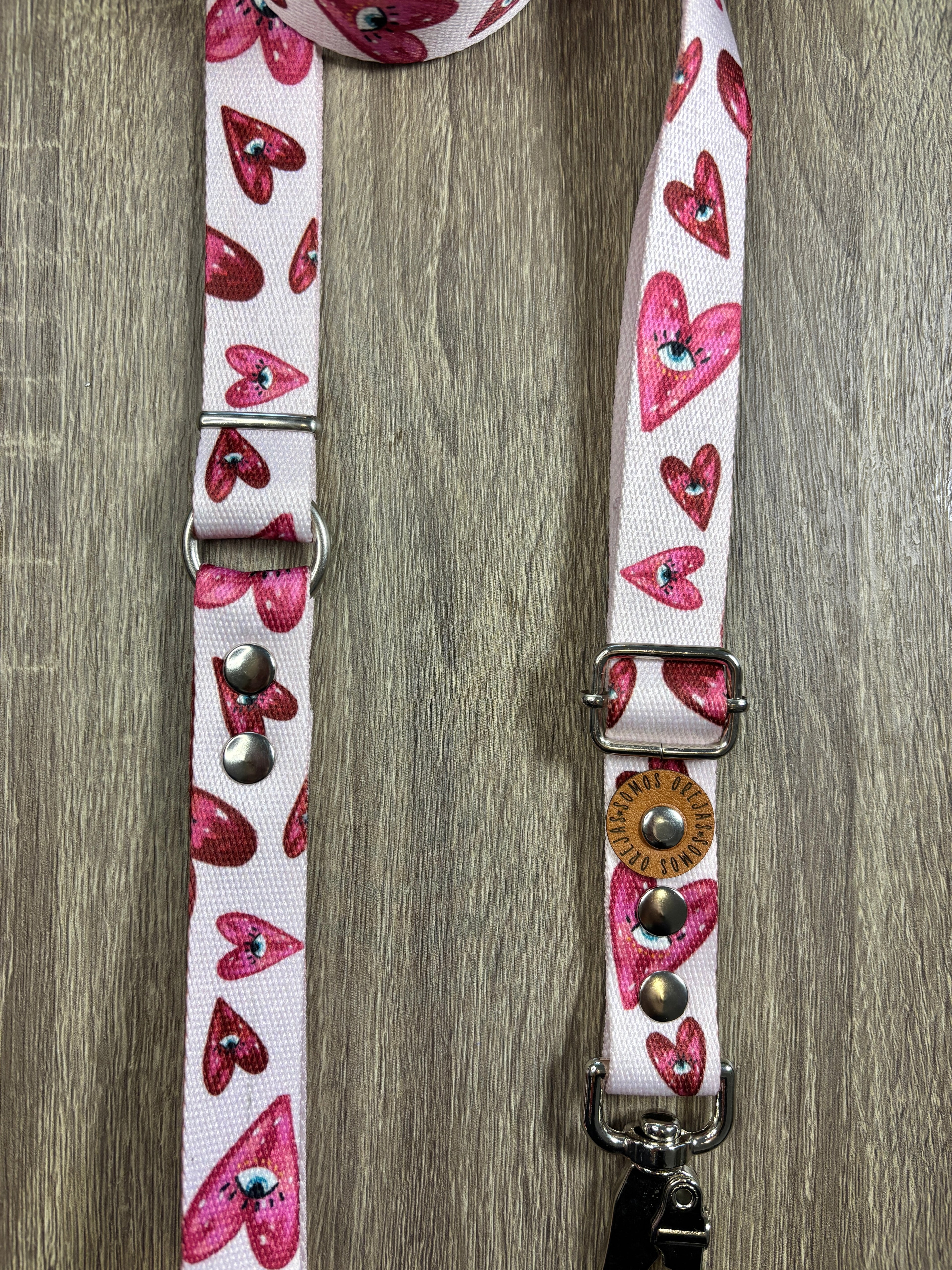 Correa regulable para mascotas - Corazones