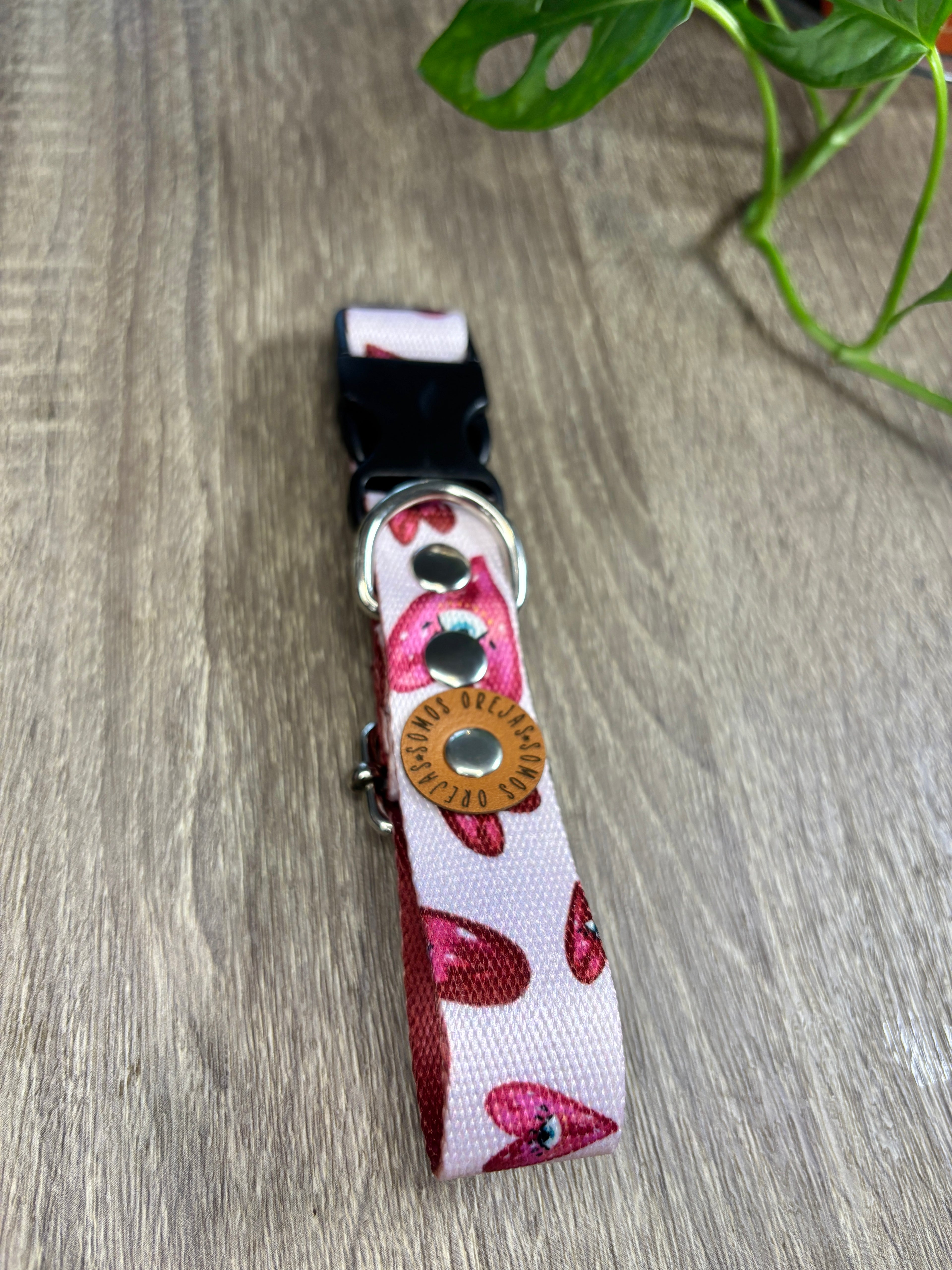 Collar regulable para mascotas - Corazones