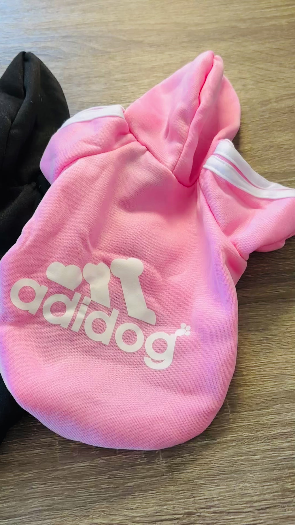 Buzo Adidog negro para mascotas - Talle M