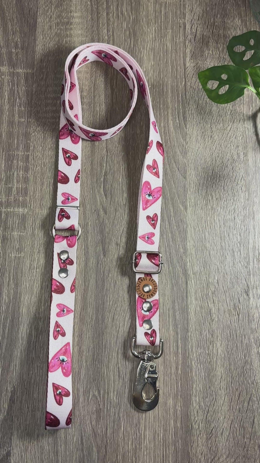 Correa regulable para mascotas - Corazones